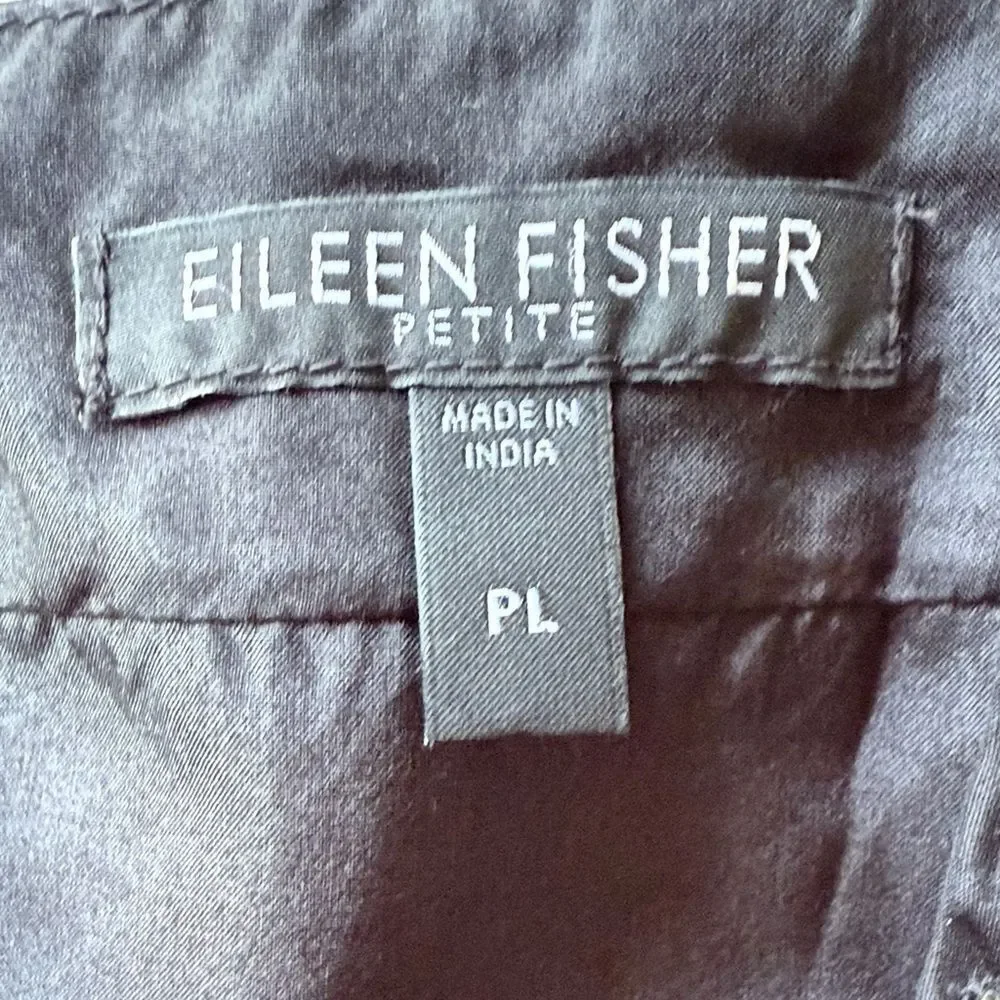 Eileen Fisher Black Camisole with Beaded Detail